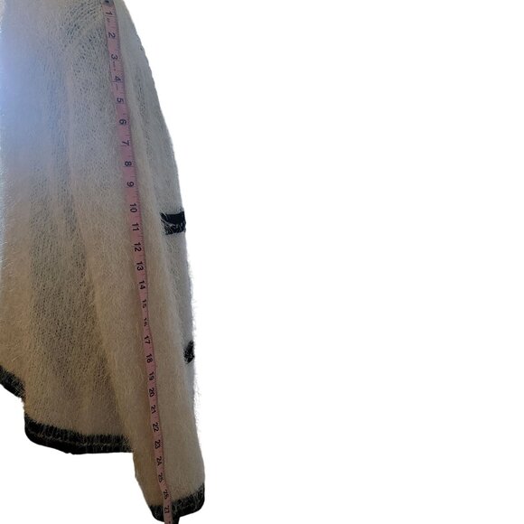 Vintage Fuzzy Open-Front Cardigan Sweater Soft Knit. - Picture 9 of 15